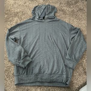 SHEIN lace textured hoodie. Size small. Teal color.